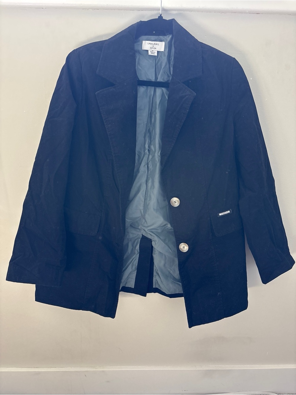 Labelrail x Notion Black Unisex Oversized Casual Blazer